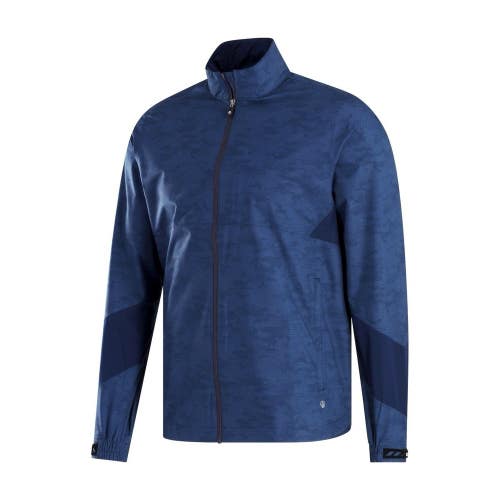 Footjoy Mens Hydrolite X Rain Jacket - NEW - Size Small Navy/Camo $225 Msrp