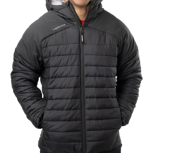 Bauer Hockey Hooded Puffer Jacket - Adult Large (New)
