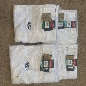 White Men's Large Adult Rawlings Game Pants (New)