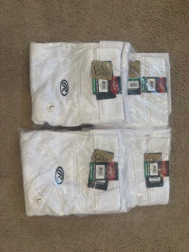 White Men's Large Adult Rawlings Game Pants (New)