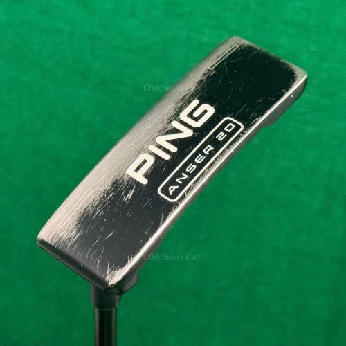 LH Ping 2023 Anser 2D Black Dot 34" Crank-Hosel Blade Putter w/ Super Stroke