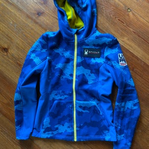 Blue Women's us ski team Medium Spyder Sweatshirt (Used)
