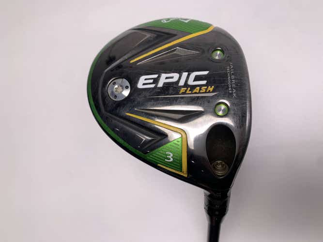 Callaway EPIC Flash 3 Fairway Wood 15* HZRDUS Smoke 6.0 Black 70g Stiff RH