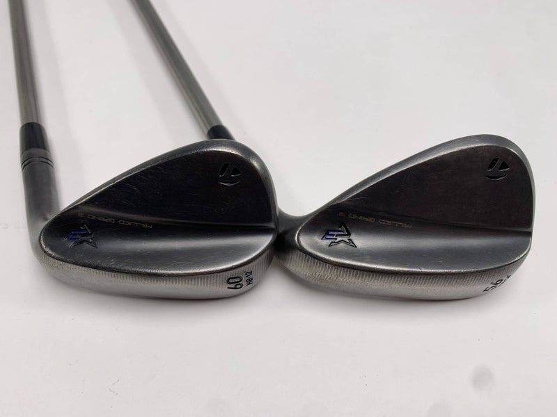 TaylorMade Milled Grind 3 Raw Black Wedge Set 56* 14 | 60* 12 Cool Clubs Mens RH