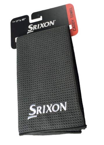 Srixon Microfiber Caddy Towel (Black, 17" x 40") Golf 2025 NEW