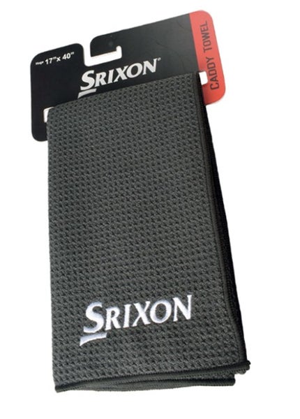 Srixon Microfiber Caddy Towel (Black, 17" x 40") Golf 2025 NEW