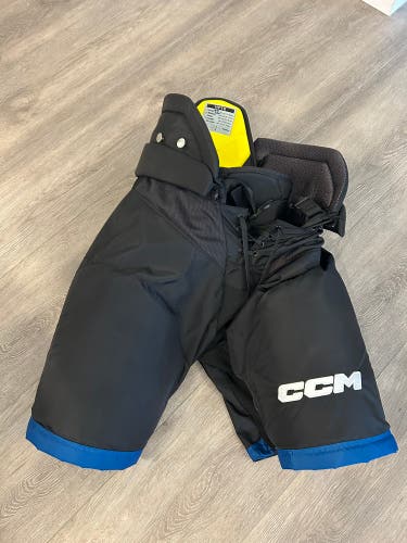 CCM HPTK Pro Stock Pants - Medium +1 Black with blue -mint condition