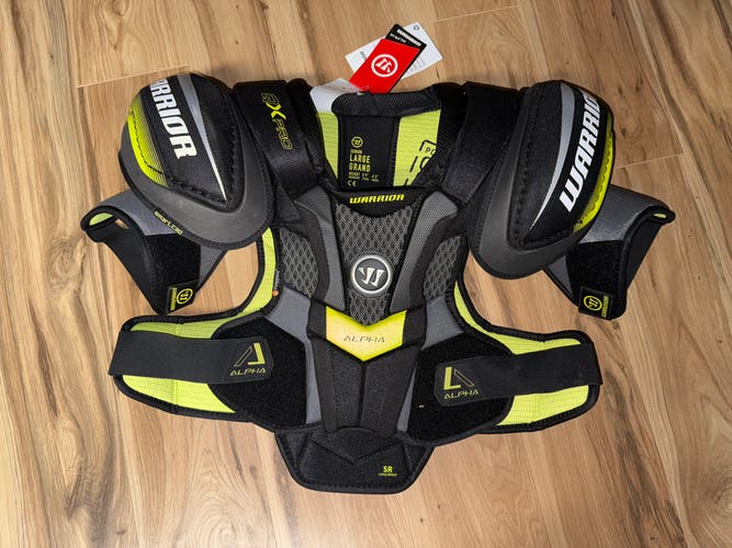 Large Senior Warrior Alpha QX Pro Shoulder Pads Pro Stock (New) St. Louis Blues Pro Return
