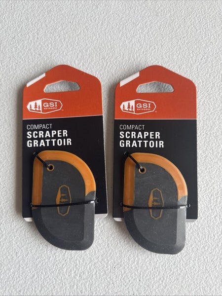 Lot Of 2 GSI ' COMPACT SCRAPER ' LIGHTWIEGHT/ NON-STICK SAFE ' ORANGE/GREY '
