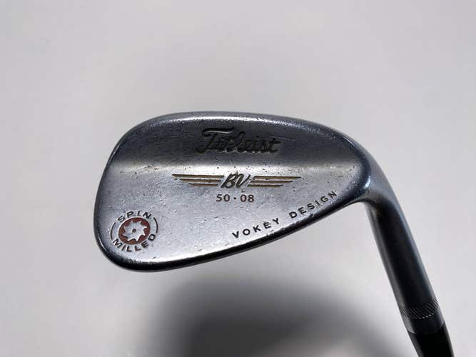 Titleist Vokey Spin Milled Chrome 2009 Gap Wedge GW 50* 8 Bounce Wedge Mens RH