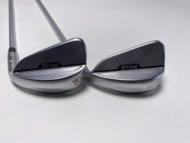 Ping s159 E Grind Chrome Wedge Set 54* 10 58* 8 Black Dot Rifle Precision 6.0 RH