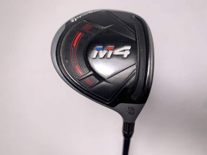 TaylorMade M4 5 Fairway Wood 18* Graphite Design Tour AD VR-4 R2 Regular Mens RH