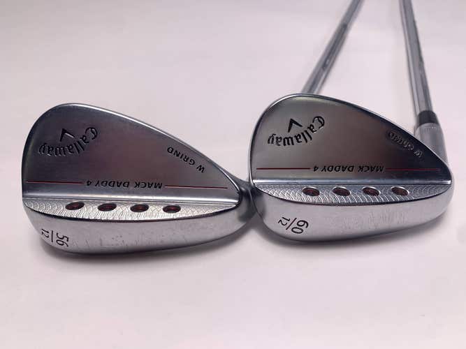 Callaway Mack Daddy 4 Chrome Wedge Set 56* 12 | 60* 12 DG S200 Tour Mens LH