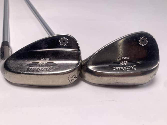 Titleist Vokey SM7 Brushed Steel Wedge Set 52* 8 | 56* 10 NS Pro 950GH Mens RH
