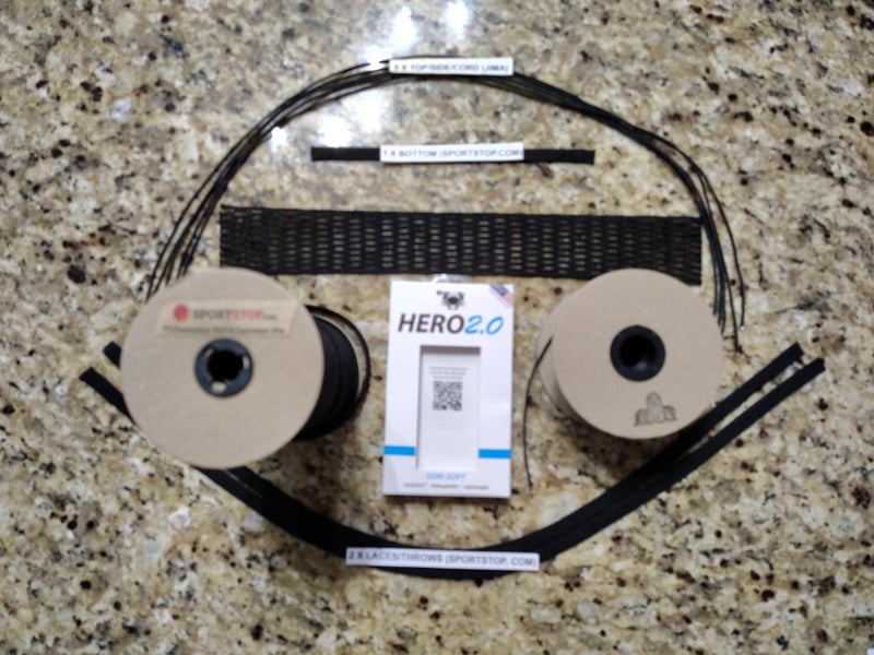 New Black ECD Hero 2.0 Mesh (semi soft) Includes String Kit