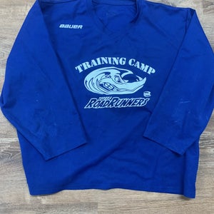 Blue Used Large Adult Bauer Jersey