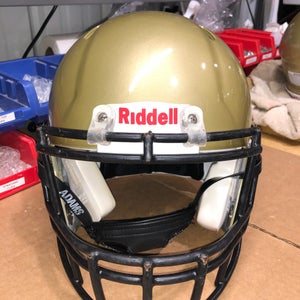 USED RIDDELL ADULT SPEED FOOTBALL HELMET - LARGE - VEGAS GOLD