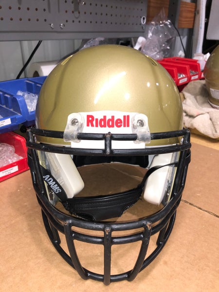 USED RIDDELL ADULT SPEED FOOTBALL HELMET - LARGE - VEGAS GOLD
