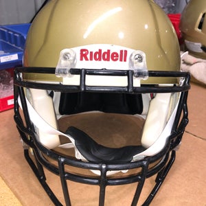 USED RIDDELL ADULT SPEED FOOTBALL HELMET - LARGE - VEGAS GOLD