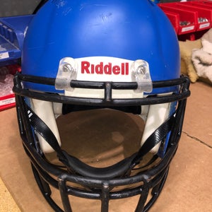 USED RIDDELL SPEED ADULT HELMET - LARGE - FLAT ROYAL BLUE