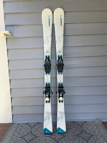 Unisex 2024 All Mountain 140 cm Elan Snow Skis With Bindings Max Din 10 (Used)