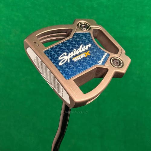 LH TaylorMade Spider Tour X X7 34" Double-Bend Putter KBS w/ Super Stroke & HC
