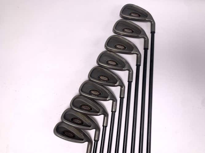 Callaway Big Bertha Tungsten Titanium Irons 3-PW+AW+LW RCH 96 Graphite RH No 9