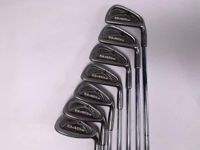 Tommy Armour 845 S Silver Scot Iron Set 3-PW Tour Step Stiff Steel RH- No 5 Iron