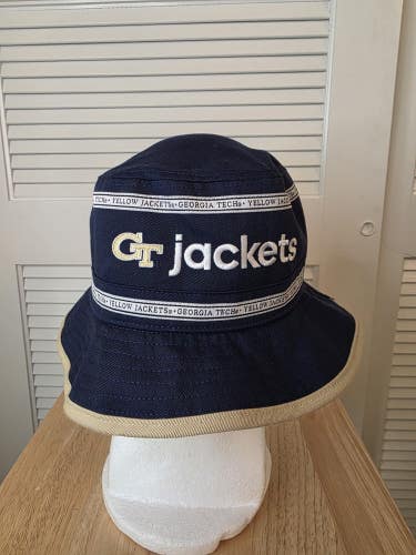 NWT Georgia Tech Yellow Jackets Adidas Buckethat M/L NCAA