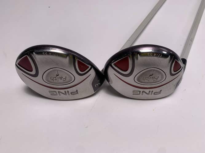 Ping Faith 3 & 5 Fairway Wood Set 18* 22* ULT200 Ladies Graphite Womens LH