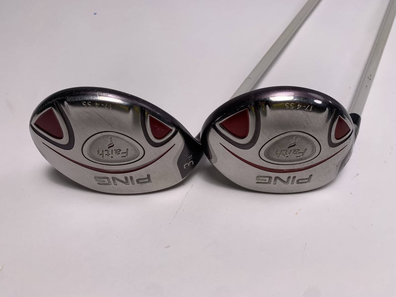 Ping Faith 3 & 5 Fairway Wood Set 18* 22* ULT200 Ladies Graphite Womens LH
