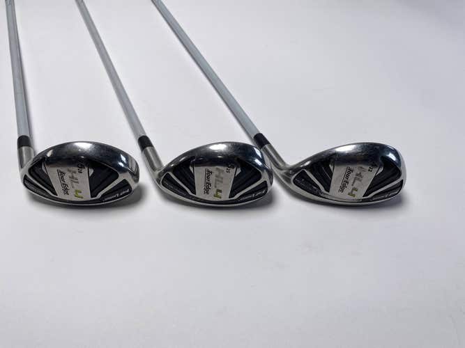 Tour Edge Hot Launch 4 Hybrid Set 4 5 6 22* 25* 28* Tour Edge HL4 45g Ladies RH