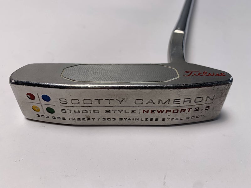 Scotty Cameron Studio Style Newport 2.5 Putter 34" SuperStroke Fatso 5.0 Mens RH