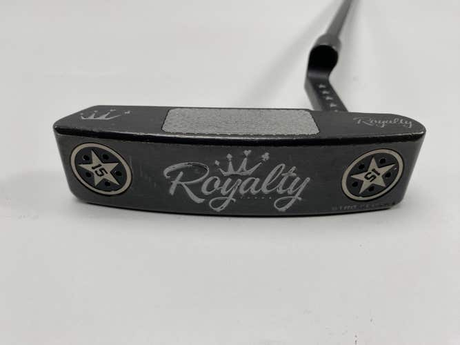 Royalty STR8 Flush Diamond Black PVD Putter 34" SuperStroke Tour 2.0 Mens RH