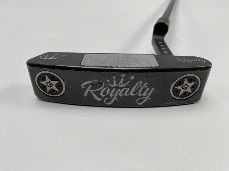 Royalty STR8 Flush Diamond Black PVD Putter 34" SuperStroke Tour 2.0 Mens RH
