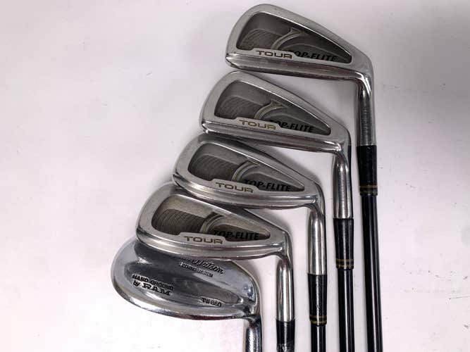 Top Flite Tour Iron Set 5-PW+LW Regular Graphite Mens RH- Missing 6&8 Irons