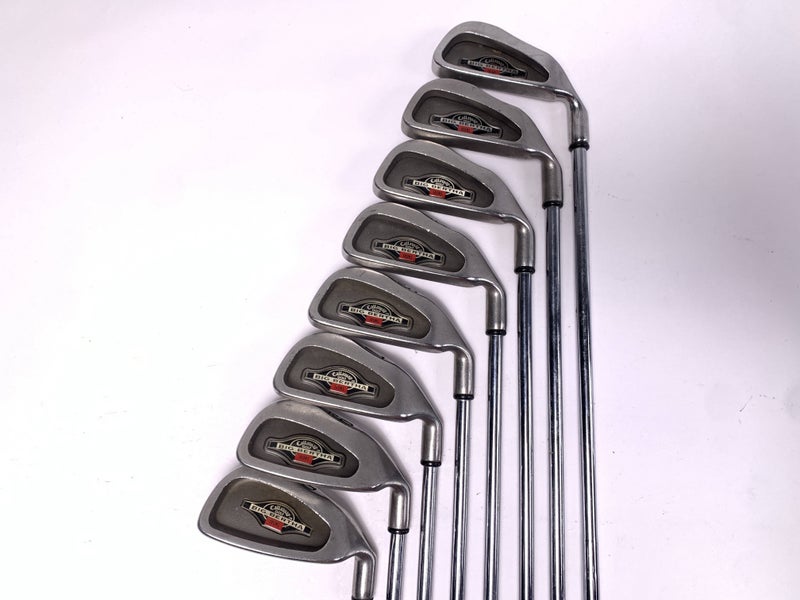 Callaway Big Bertha 1996 Iron Set 1-PW TT Memphis "10" Regular RH-No 6 & 8 Irons