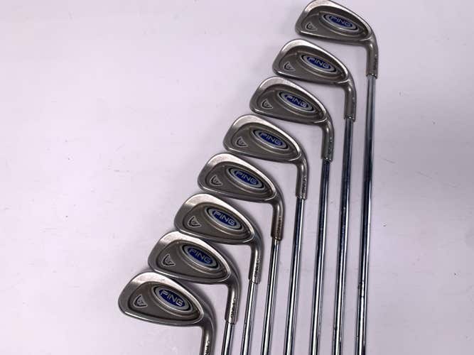 Ping i5 Iron Set 3-PW White Dot 3* Up Regular Steel Mens RH +1''