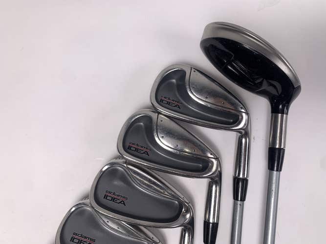 Adams Idea Iron Set 5H 6-PW+SW Ladies RH Undersize Grips