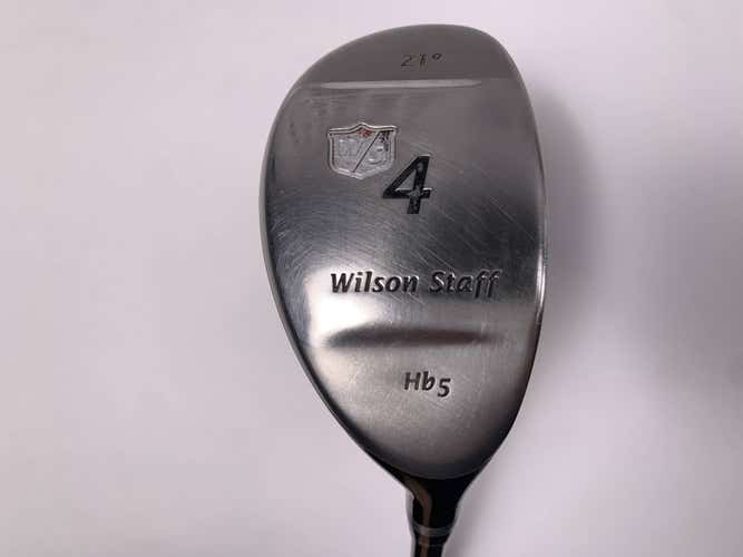 Wilson Staff HB5 4 Hybrid 21* Wilson Staff Nano Tech Stiff Graphite Mens RH