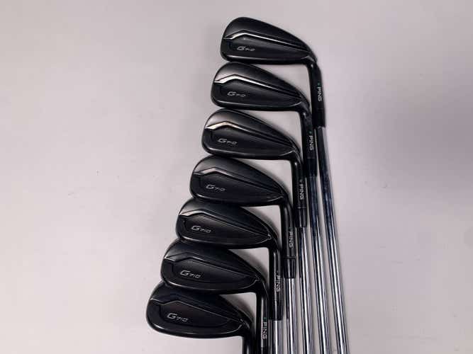 Ping G710 Iron Set 5-PW+GW Green Dot 2* Up AWT 2.0 Stiff Steel RH Midsize Grips