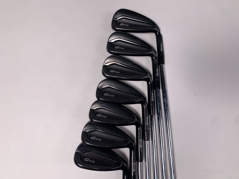 Ping G710 Iron Set 5-PW+GW Green Dot 2* Up AWT 2.0 Stiff Steel RH Midsize Grips