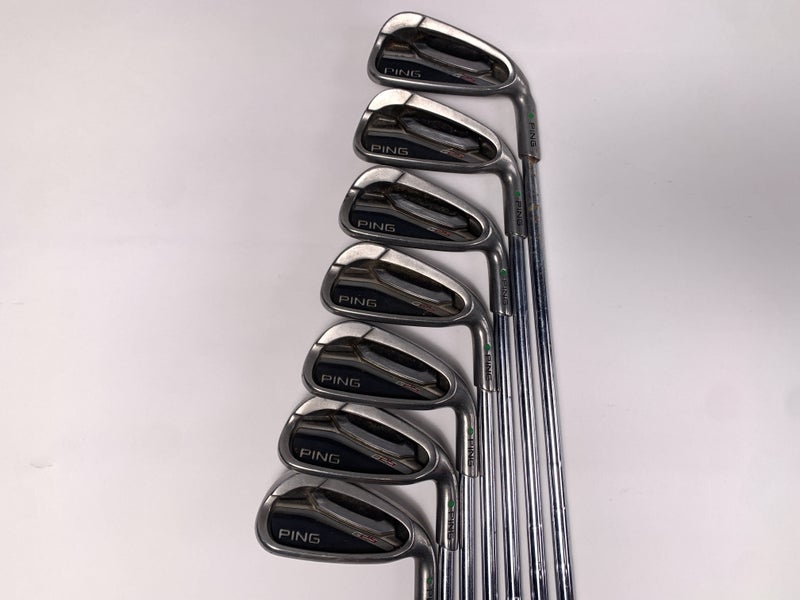 Ping G25 Iron Set 4-PW Green Dot 2* Up CFS Stiff Steel Mens RH