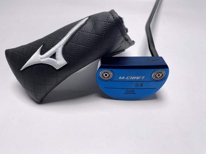 Mizuno M-Craft III Blue Putter 34" Mens RH HC NEW