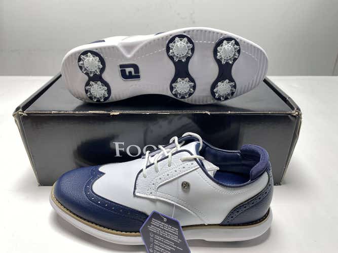 Footjoy Traditions Waterproof Golf Shoes White Women's SZ 7 (97934)