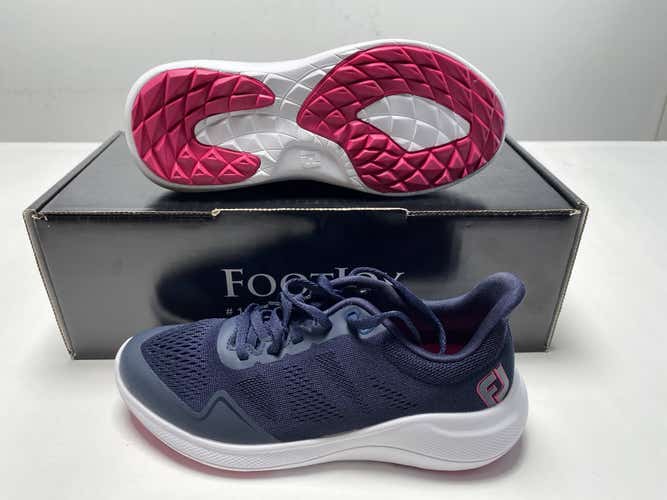 Footjoy Flex Golf Shoes Navy Women's SZ 5.5 (95765)