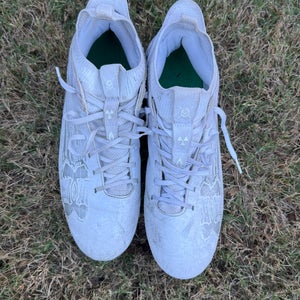 Under Armour White Lacrosse Cleats Size 10