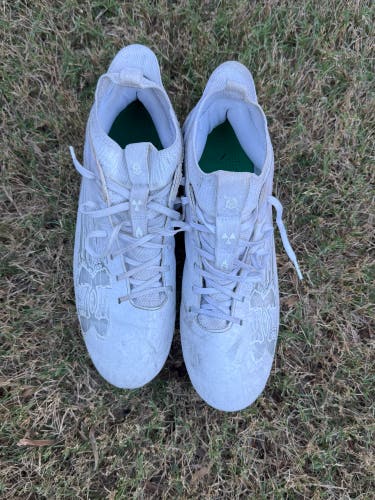 Under Armour White Lacrosse Cleats Size 11 Good Condition
