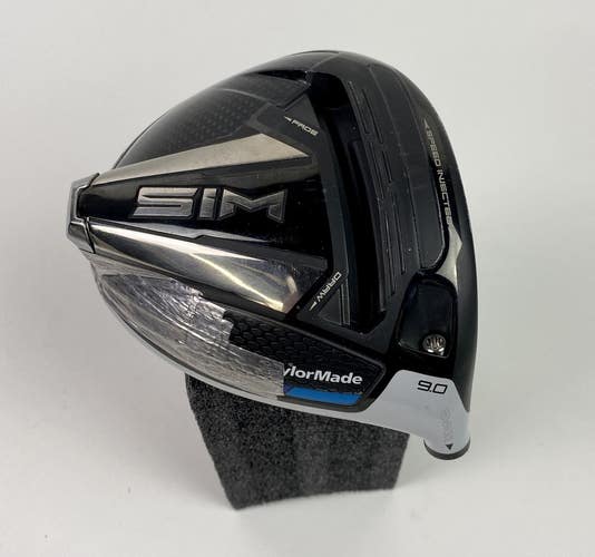 Used RH 2020 TaylorMade SIM Driver 9* HEAD ONLY No Weight  + w/ Lead Tape
