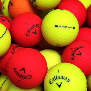 15 Near Mint AAAA Callaway Colored Superhot Matte Finish Used Golf Balls